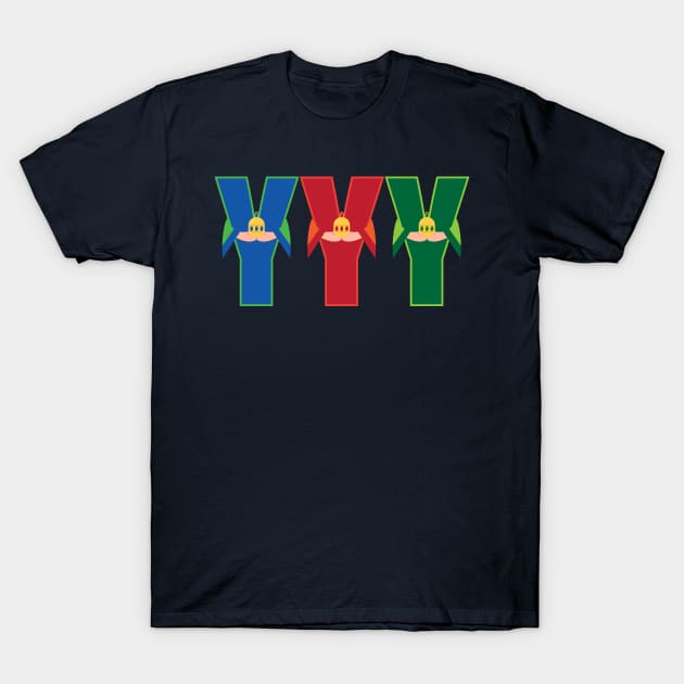 Three "Y"s Men (Three Wise Men) T-Shirt by BRAVOMAXXX